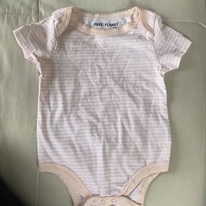 Striped baby girl onesie 💕